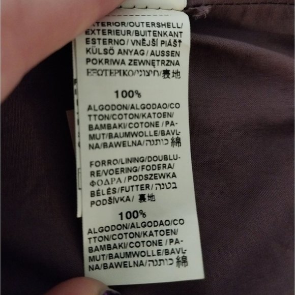 ZARA Woman Dusty Purple A Line Cotton Skirt Sz 6 - Picture 4 of 10